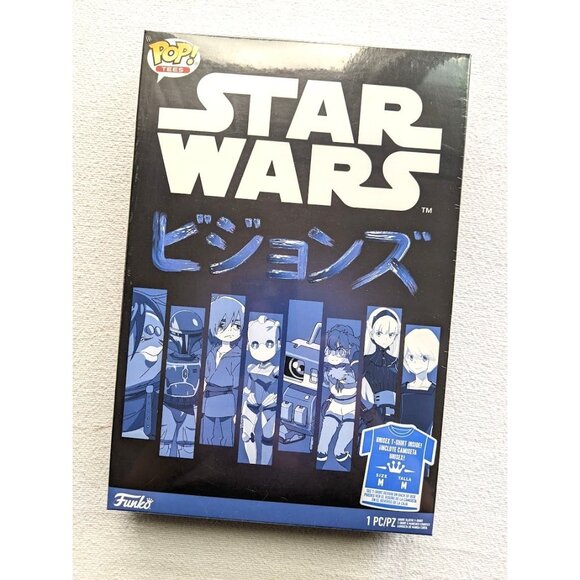 Funko POP TEES‎ Star Wars Visions Anime Kyoto Animation Short Sleeve T Shirt NEW - Picture 2 of 5